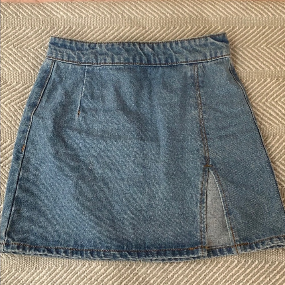 Dahli High Waisted Denim Skirt